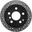 StopTech 14-15 Mini Cooper Base Slotted & Drilled Rear Right Rotor Hot on Sale