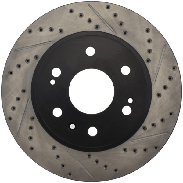 StopTech 05-10 GMC Sierra 1500 (w Rear Drum)   07-09 GMC Yukon Front Right Slotted & Drilled Rotor Supply