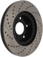 StopTech 1 02-05 Infiniti G35 (alloy disc)   6 02-05 Nissan 350Z Slotted & Drilled Right Front Rotor Discount