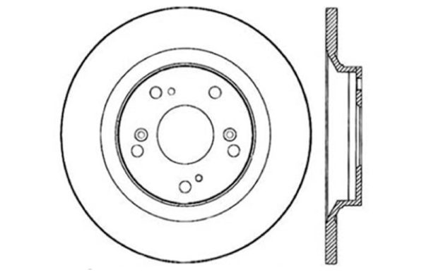 StopTech 00-09 S2000 Slotted & Drilled Left Rear Rotor Cheap