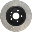 StopTech Power Slot 09-10 Audi A4 A4 Quattro   08-10 A5   10 S4 Rear Left Drilled & Slotted Rotor For Discount