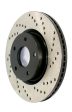 StopTech Premium High Carbon 13-14 Ford Mustang Shelby GT500 Left Front Disc Drilled Brake Rotor Online now