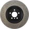 StopTech 2011-2013 BMW 535i   2012-2016 BMW 640i Slotted & Drilled Front Left Brake Rotor Cheap