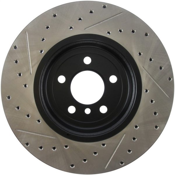 StopTech 2011-2013 BMW 535i   2012-2016 BMW 640i Slotted & Drilled Front Left Brake Rotor Cheap