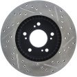 StopTech 97-01 Acura Integra Type R   97-01 Honda CR-V Slotted & Drilled Right Front Rotor on Sale