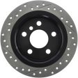 StopTech 14-15 Mini Cooper Base Slotted & Drilled Rear Left Rotor on Sale