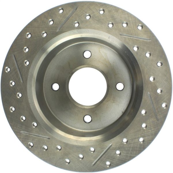 StopTech Nissan 81 280ZX SportStop Slotted & Drilled Left Rear Rotor Online now