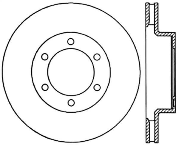 StopTech 2003-2008 Toyota 4Runner Slotted & Drilled Right Front Cyro Rotor Discount