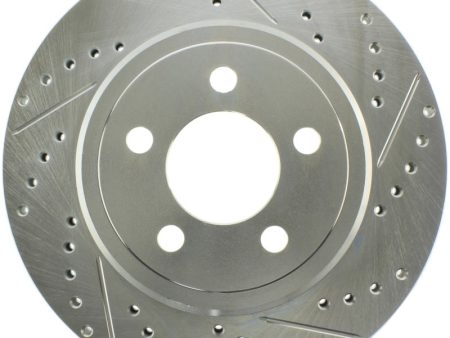 StopTech Select Sport 2011-2012 Dodge Challenger RT Drilled and Slotted Rear Left Brake Rotor Online Hot Sale