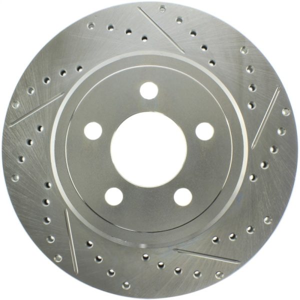 StopTech Select Sport 2011-2012 Dodge Challenger RT Drilled and Slotted Rear Left Brake Rotor Online Hot Sale