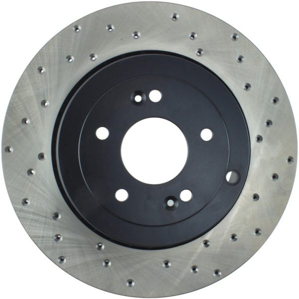 StopTech Power Slot 10-13 Hyundai Genesis Coupe Track & R-Spec Rear Left Drilled Rotor on Sale