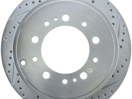 StopTech Select Sport 13-17 Toyota Land Cruiser Sport Drilled   Slotted Rear Driver-Side Brake Rotor Fashion