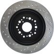 StopTech Power Slot 93-97 Lexus GS Series 95-00 LS400 92-00 SC400 Rear Left Drilled & Slotted Rotor For Cheap