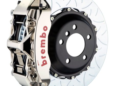 Brembo 15-23 Mustang Front GTR BBK 6 Piston Billet 380x34 2pc Rotor Slotted Type3- Nickel Online