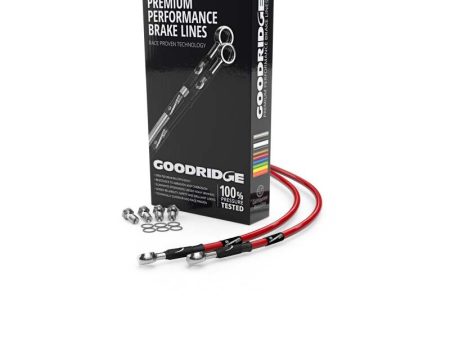 Goodridge 80-81 Suzuki GSX1100ET-EX Red Rear SS Brake Lines Online Hot Sale