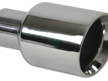 Vibrant 3.5in Round SS Exhaust Tip (Double Wall Angle Cut Beveled Outlet) Hot on Sale