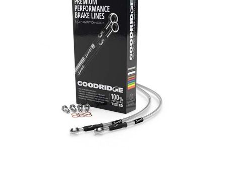 Goodridge 84-88 Suzuki GSX1100EE EF EG A D Clear Front SS Brake Lines Discount