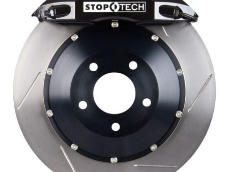 StopTech 95-98 Nissan Skyline GT-R Front BBK Black ST-40 Caliper 332x32 Slotted Rotor Hot on Sale