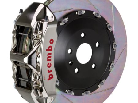 Brembo 15-23 Mustang GT Front GTR BBK 6 Piston Billet 405x34 2pc Rotor Slotted Type1 - Nickel Supply