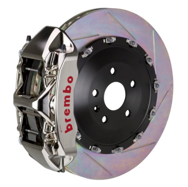 Brembo 15-23 Mustang GT Front GTR BBK 6 Piston Billet 405x34 2pc Rotor Slotted Type1 - Nickel Supply