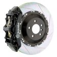 Brembo 15-23 Mustang GT (S550) Front GT BBK 6 Piston Cast 405x34 2pc Rotor Slotted Type-1-Black Hot on Sale