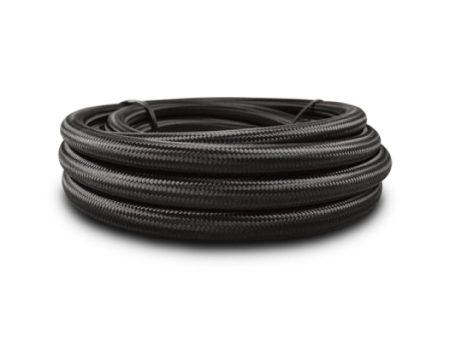 Vibrant -10 AN Black Nylon Braided Flex Hose (5 foot roll) For Cheap