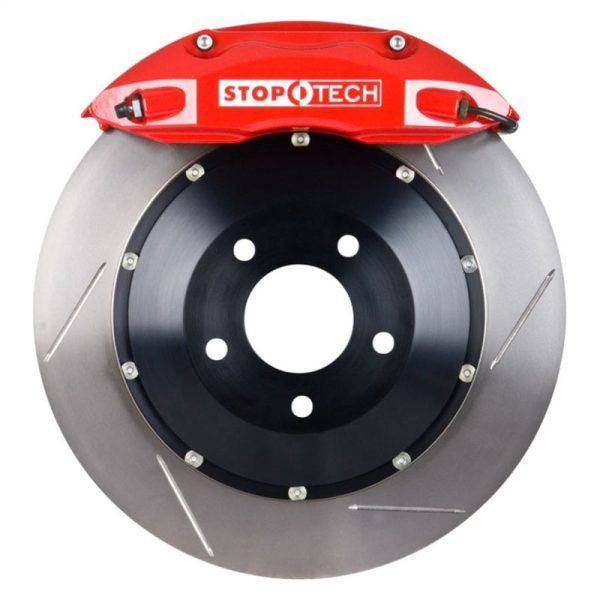 StopTech 05-10 Ford Mustang GT Front BBK Red ST-40 355x32mm Slotted Rotors on Sale