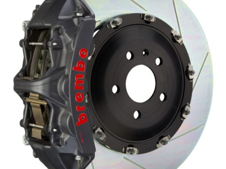 Brembo 15-23 Mustang Front GTS BBK 6 Piston Cast 380x34 2pc Rotor Slotted Type1-Black HA on Sale