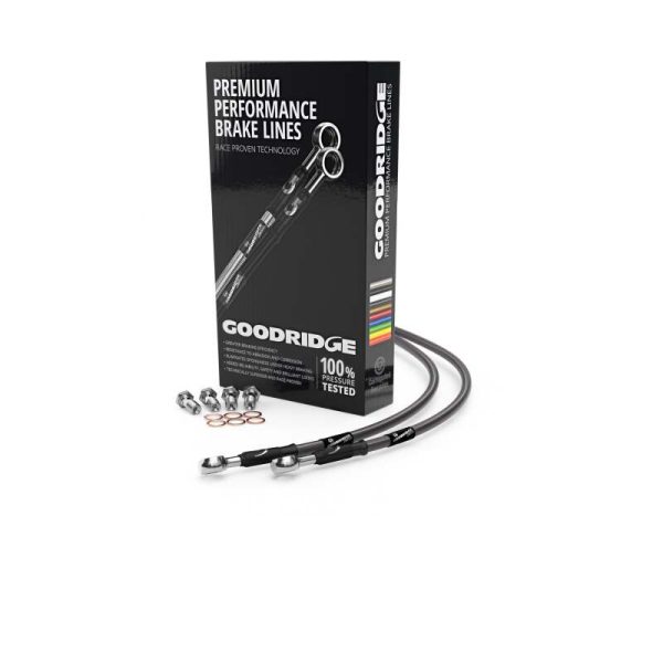 Goodridge 07-08 Suzuki GSXR1000 K7 K8 Carbon Front SS Brake Lines Online Sale