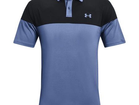 Under Armour T2G Blocked Polo - Mineral Blue Black on Sale