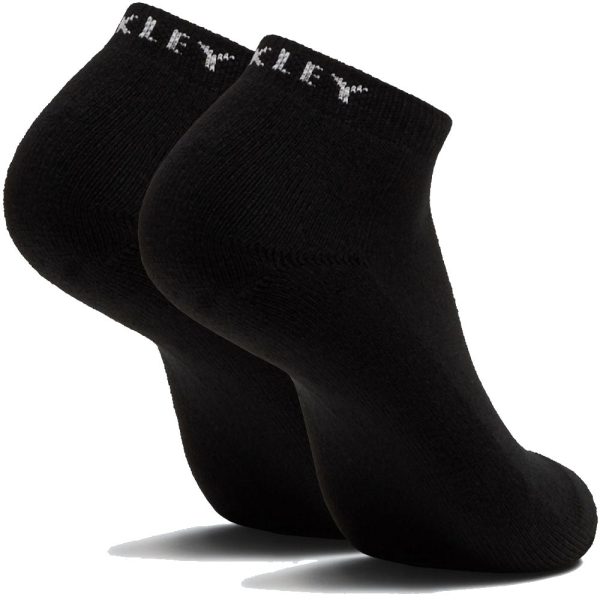 Oakley Short Solid Socks (3 Pack) - Blackout For Discount