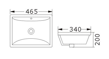 BA100 — Under Counter Basin Fashion