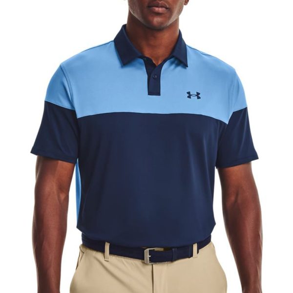 Under Armour T2G Blocked Polo - Academy Nova Blue Supply