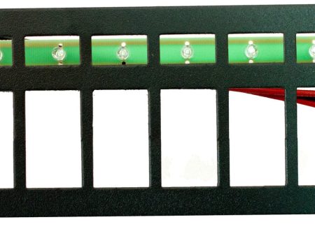 Part # RREPC10  (10 Position Switch Panel - Type: Contura Style Switches - Backlighting with 10 Ultra-Bright Green LEDS with Wire & Mounting Hardware - Size: 3.125 H X 11.5  W) Fashion