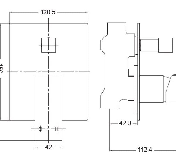 BTD3106 — Shower Mixer With Diverter Fashion