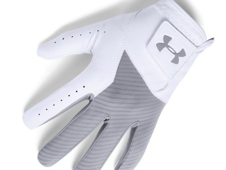 Under Armour Medal Golf Glove - Steel White For Discount