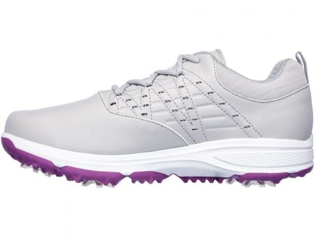 Skechers Ladies Go Golf Pro 2 Spiked Shoes - Grey Purple Discount