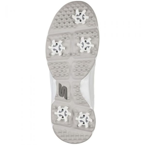 Skechers Go Golf Finesse Junior Spiked Shoes - White Grey Fashion