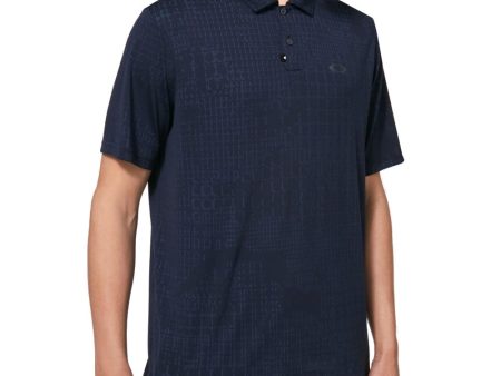 Oakley Dimension Jacquard Polo Shirt - Poseidon Cheap