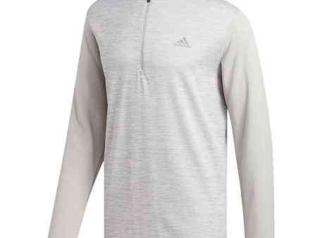 adidas Heather Core 1 4 Zip Sweater - Grey Two Discount