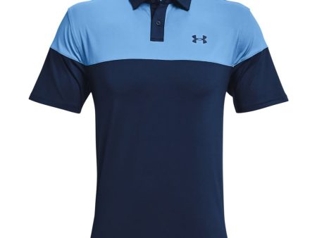 Under Armour T2G Blocked Polo - Academy Nova Blue Supply