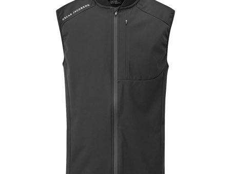 Oscar Jacobson Rowland Sleeveless Lightweight Jacket - Black Online Hot Sale