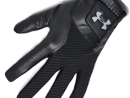 Under Armour Medal Golf Glove - Black Steel Fashion