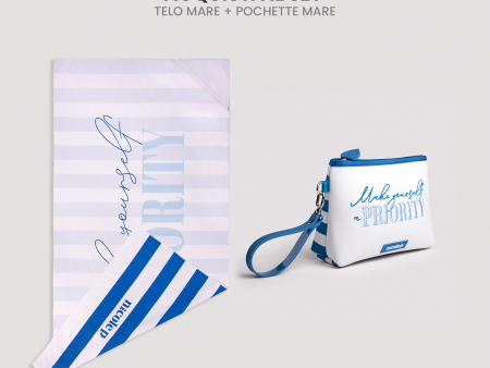 Beach Towel & Pochette Set - Santorini Online Sale