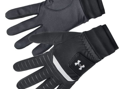 Under Armour ColdGear Infrared Golf Gloves (Pair) - Black Pitch Grey Discount