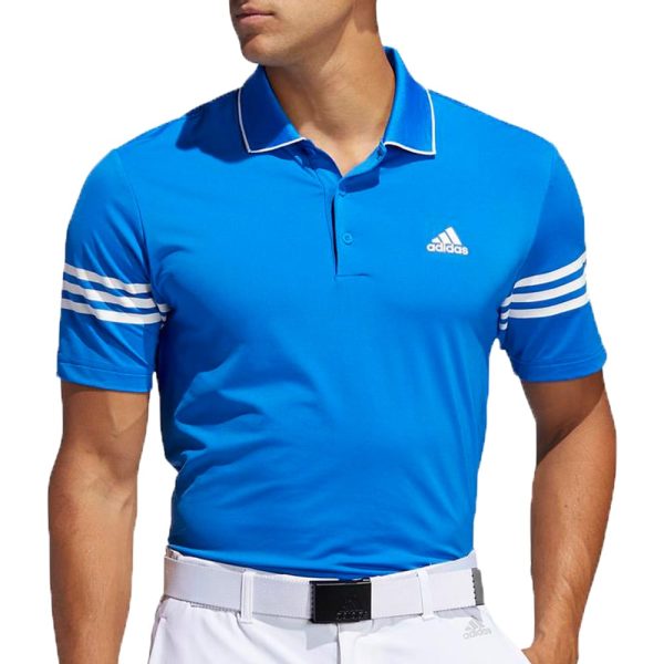 adidas Ultimate365 Blocked Polo Shirt - Glory Blue White For Sale