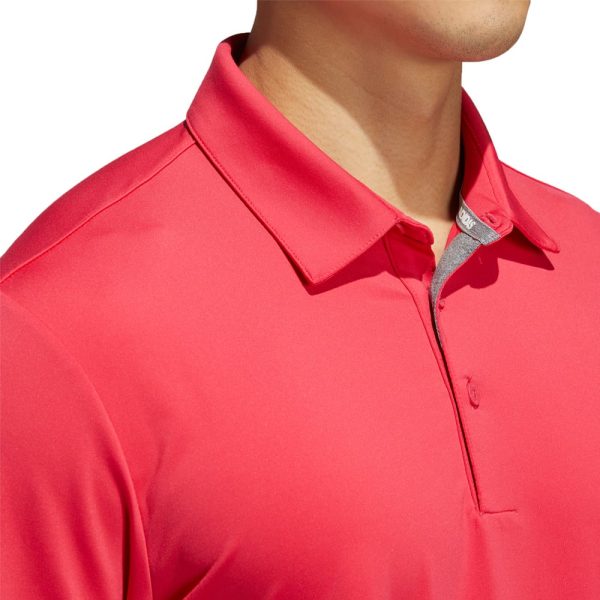 adidas Ultimate365 2.0 Solid Polo Shirt - Power Pink Black Online