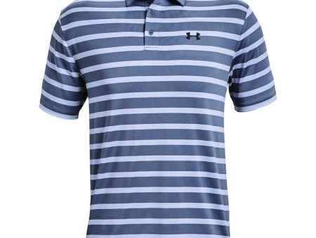 Under Armour Playoff 2.0 Back 9 Stripe Polo Shirt - Mineral Blue Isotope Blue For Discount