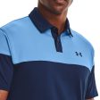 Under Armour T2G Blocked Polo - Academy Nova Blue Supply