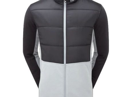 FootJoy FJ Hybrid Padded Jacket - Black Grey Hot on Sale